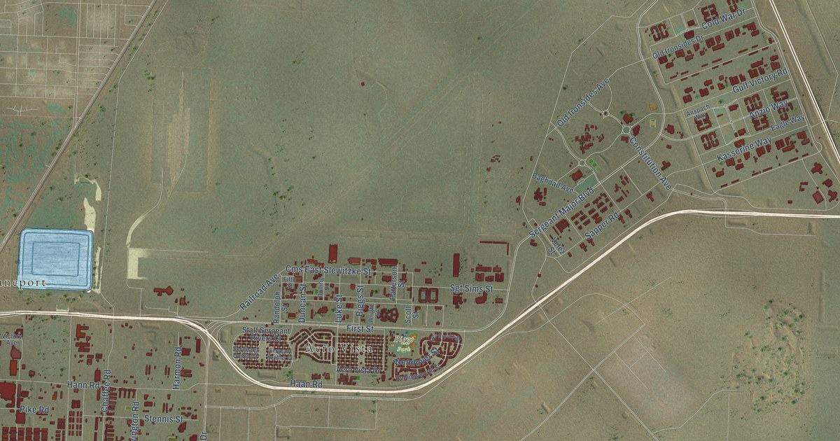 Map of Fort Bliss, Texas in 2026