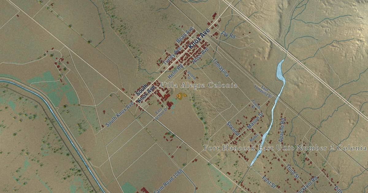 Map of Fort Hancock, Texas in 2026