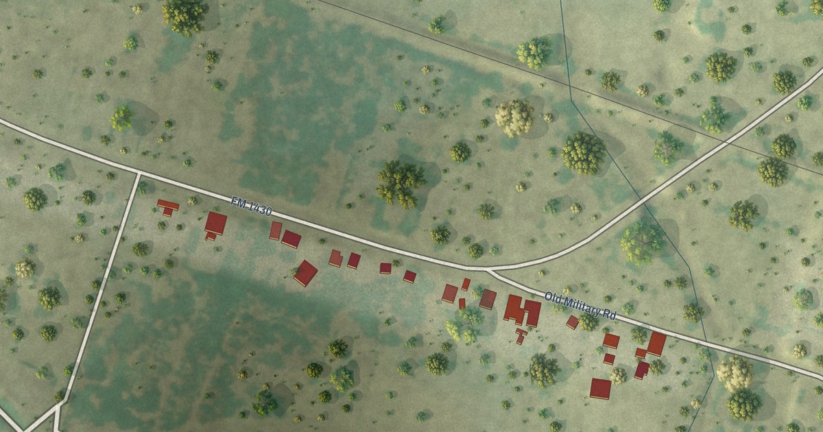 Map of Garciasville, Texas in 2026