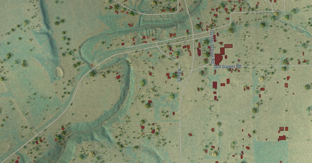 Map of Garner, Texas in 2026