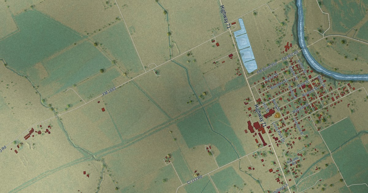 Map of Garwood, Texas in 2026