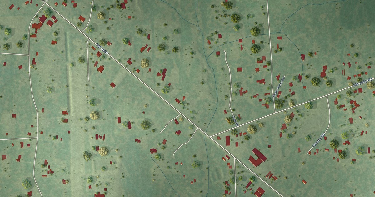 Map of Grangerland, Texas in 2026