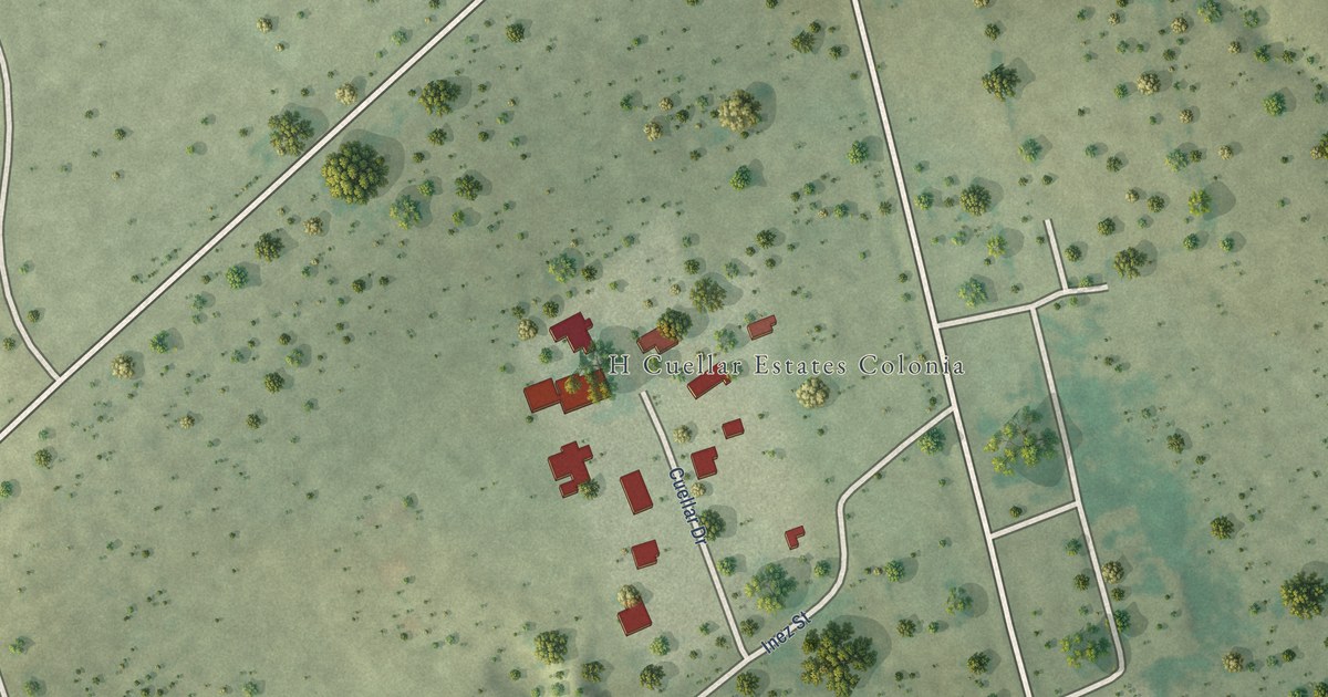 Detailed Map of H. Cuellar Estates, Texas