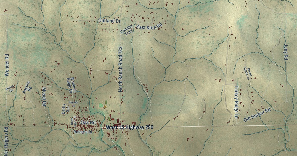 Map of Harper, Texas in 2026