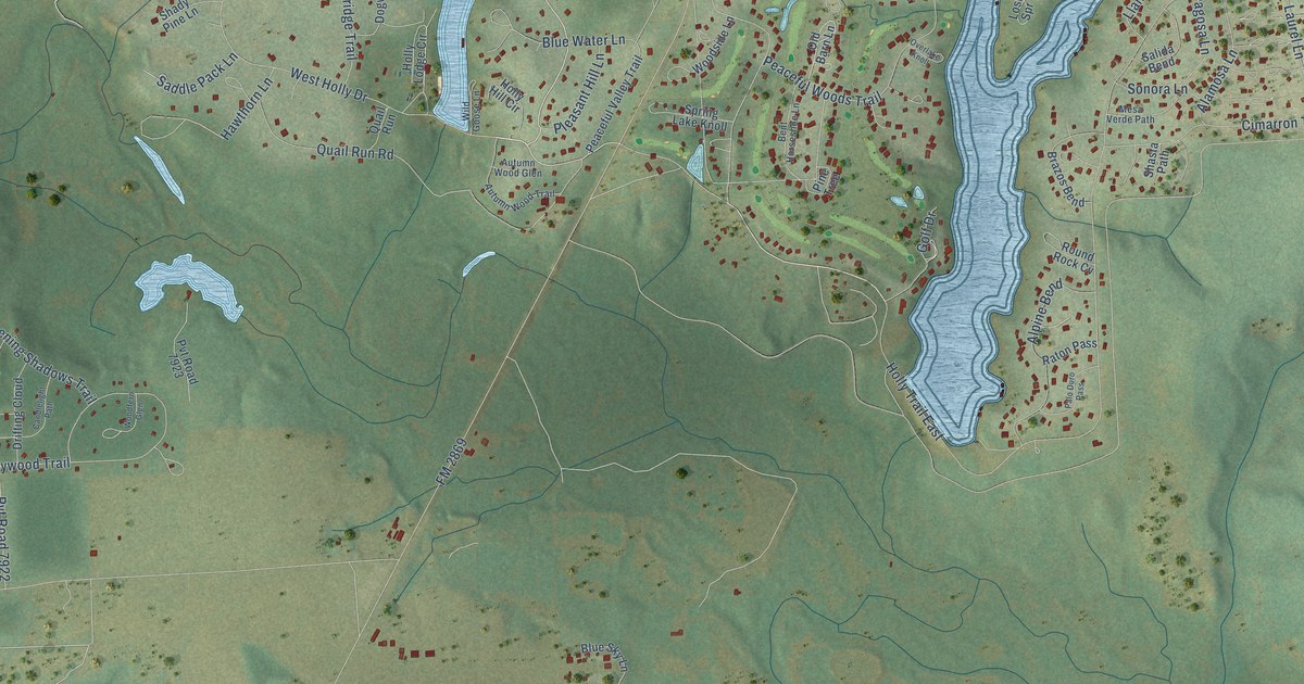 Map of Holly Lake Ranch, Texas in 2026