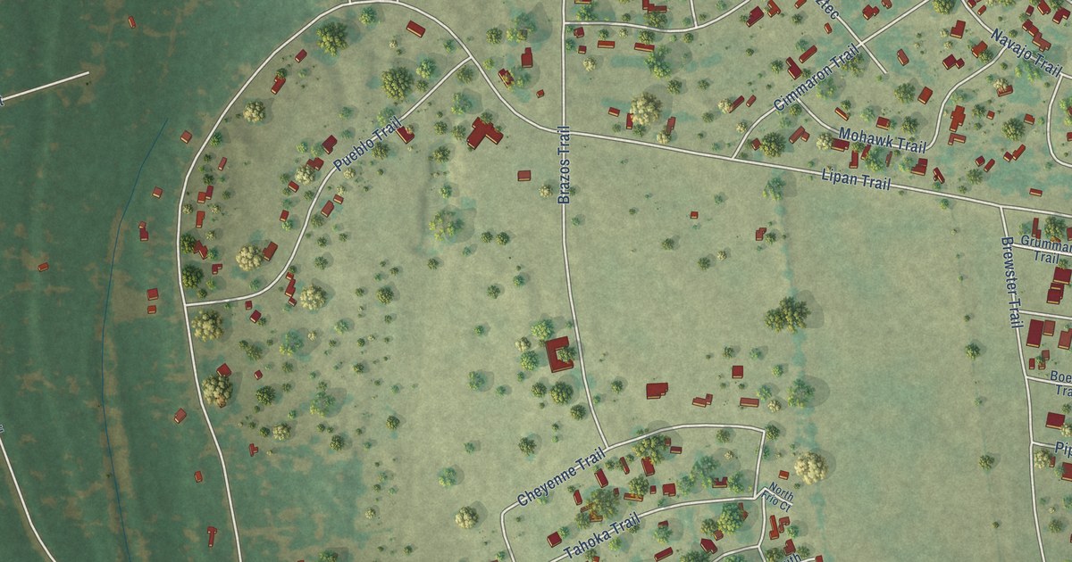 Map of Horseshoe Bend, Texas in 2026