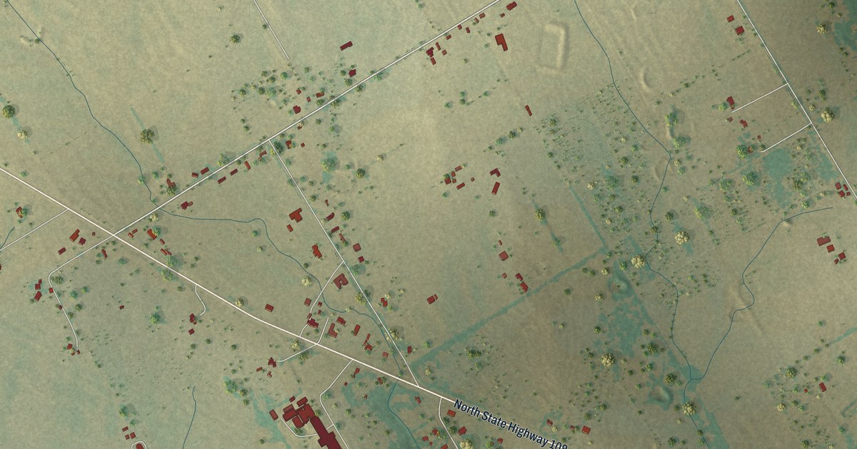 Map of Huckabay, Texas in 2026