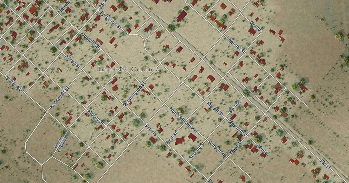 Map of Imperial, Texas in 2026