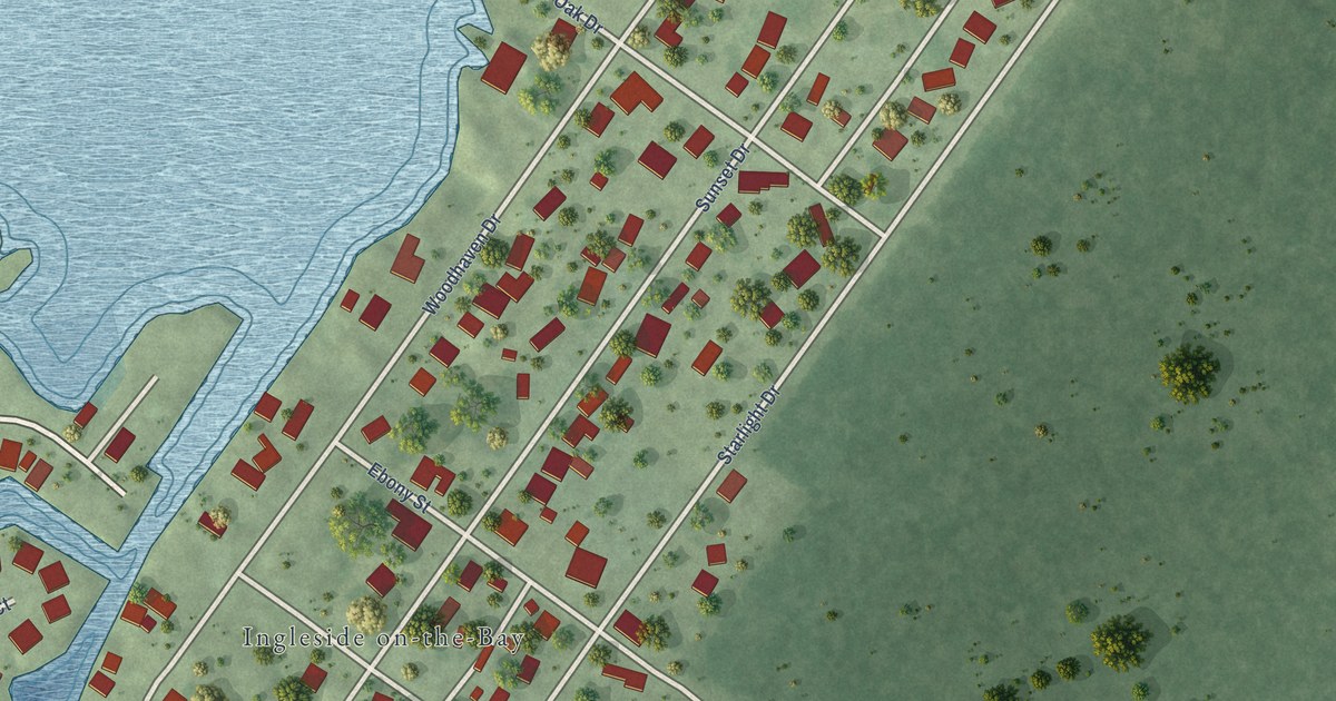 Map of Ingleside on the Bay, Texas in 2026