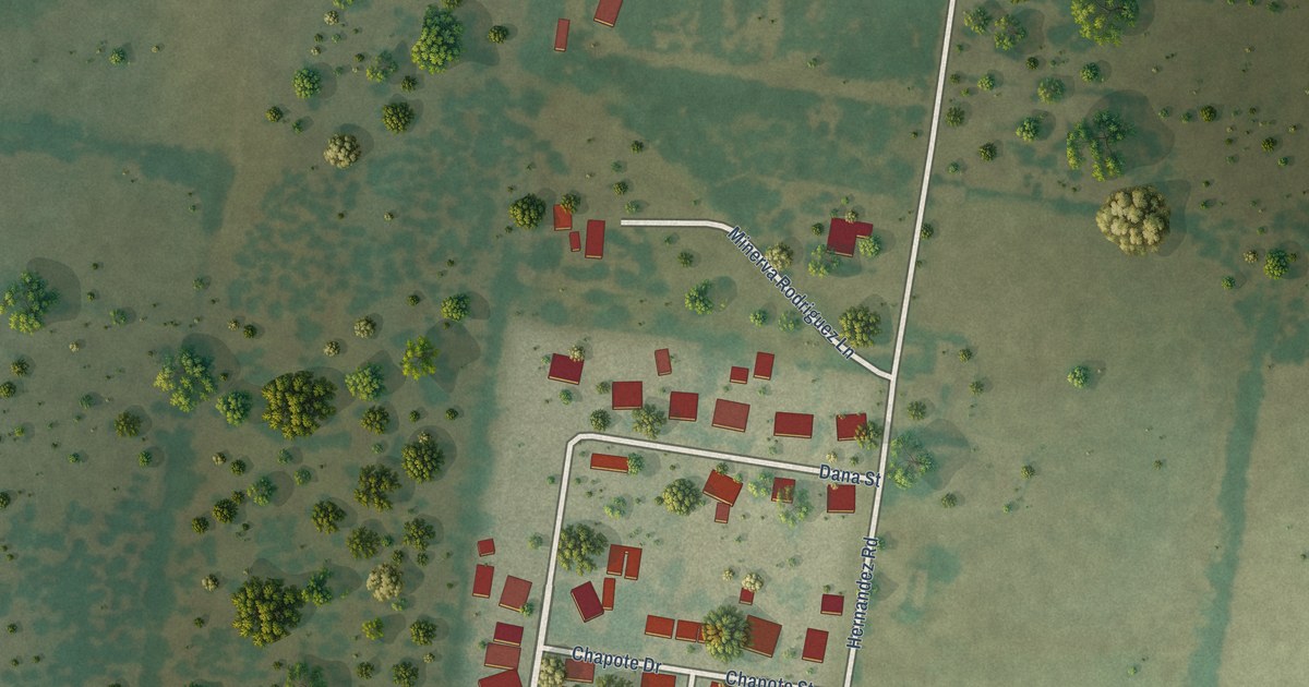 Map of La Escondida, Texas in 2026