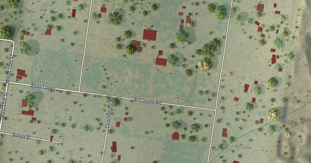 Map of La Paloma Ranchettes, Texas in 2026