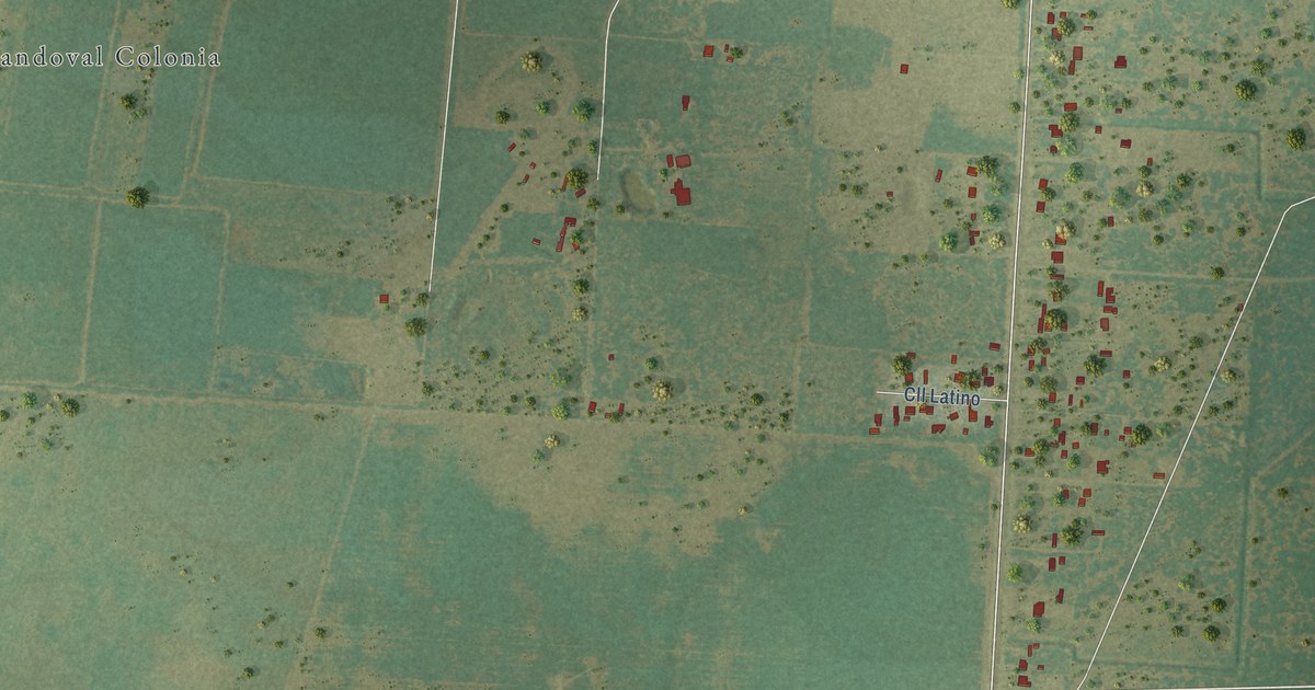 Map of La Tina Ranch, Texas in 2026