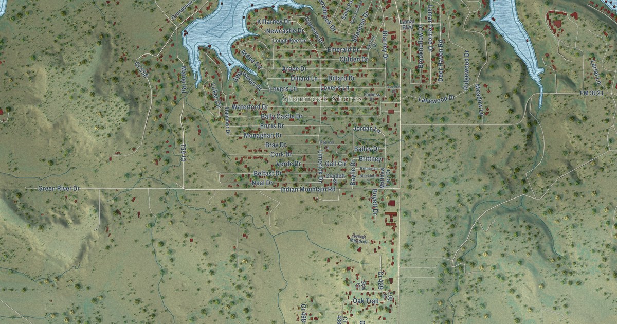 Map of Lake Brownwood, Texas in 2026