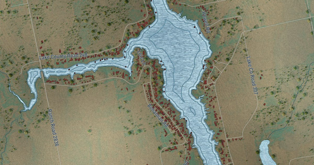 Map of Lake Colorado City, Texas in 2026
