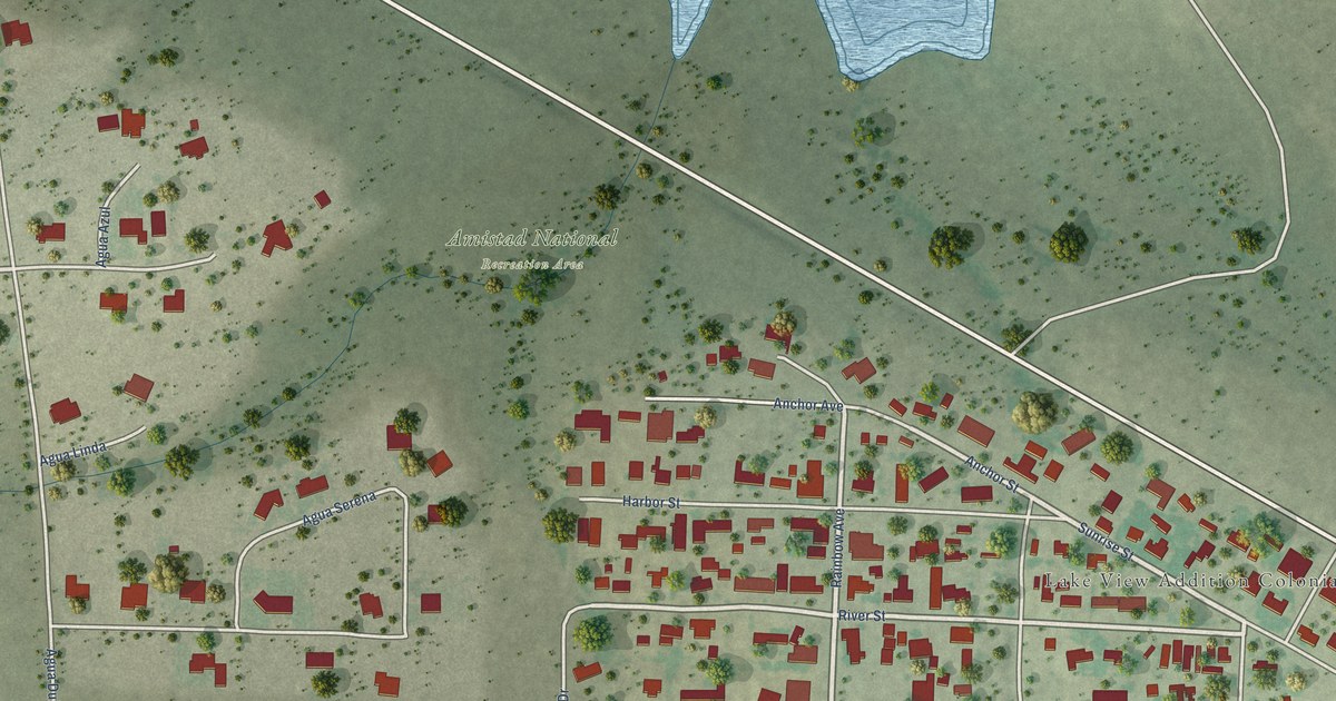 Map of Lake View, Texas in 2026