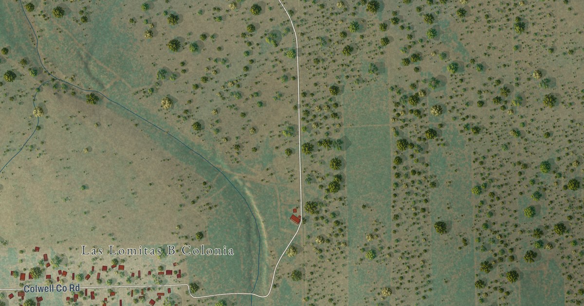Map of Las Lomitas, Texas in 2026