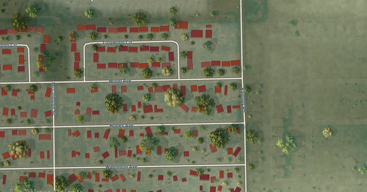 Map of Las Palmas II, Texas in 2026