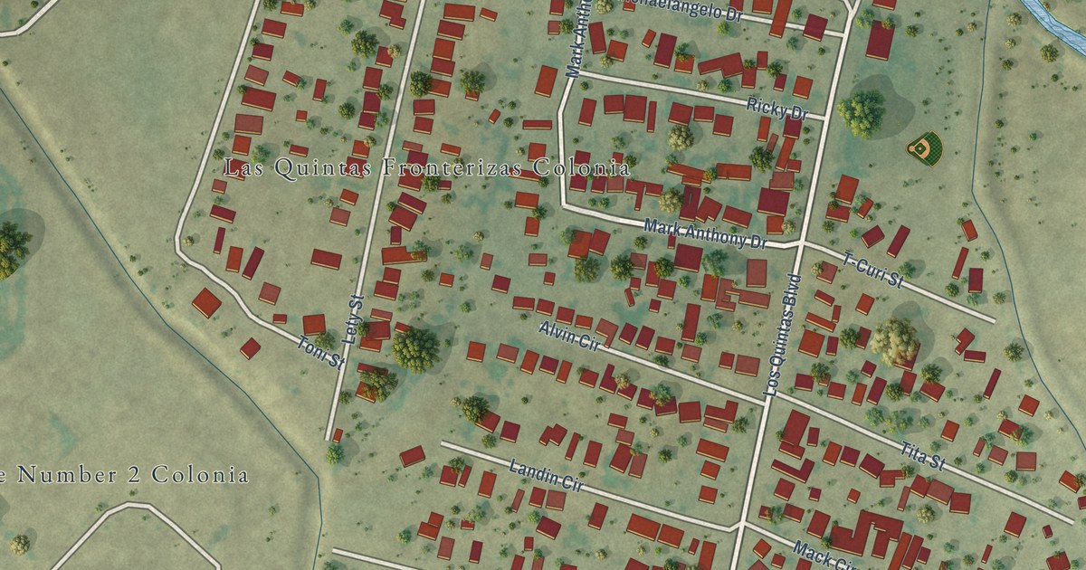 Map of Las Quintas Fronterizas, Texas in 2026