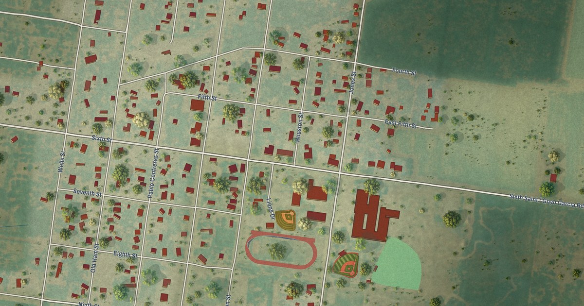 Map of Lasara, Texas in 2026