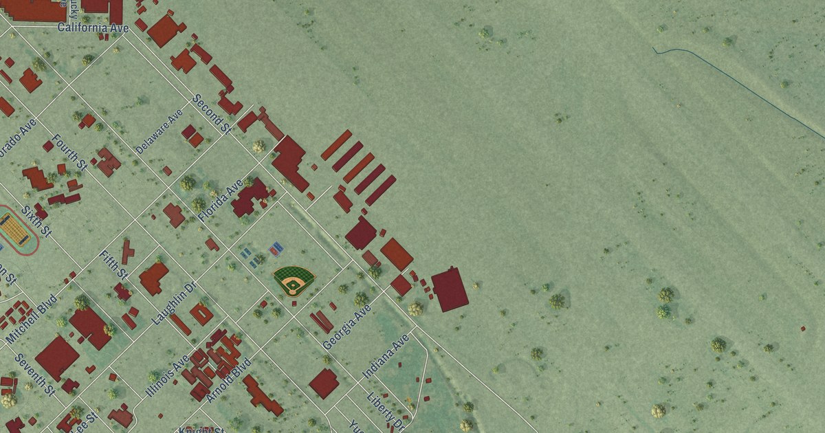 Map of Laughlin AFB, Texas in 2026