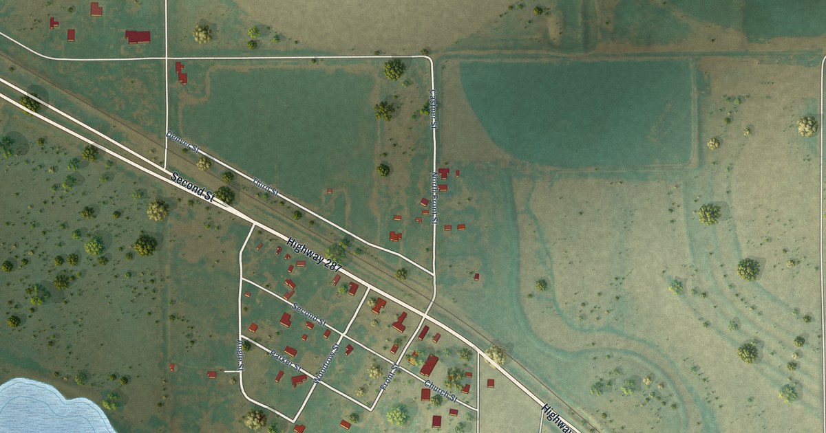 Map of Lelia Lake, Texas in 2026