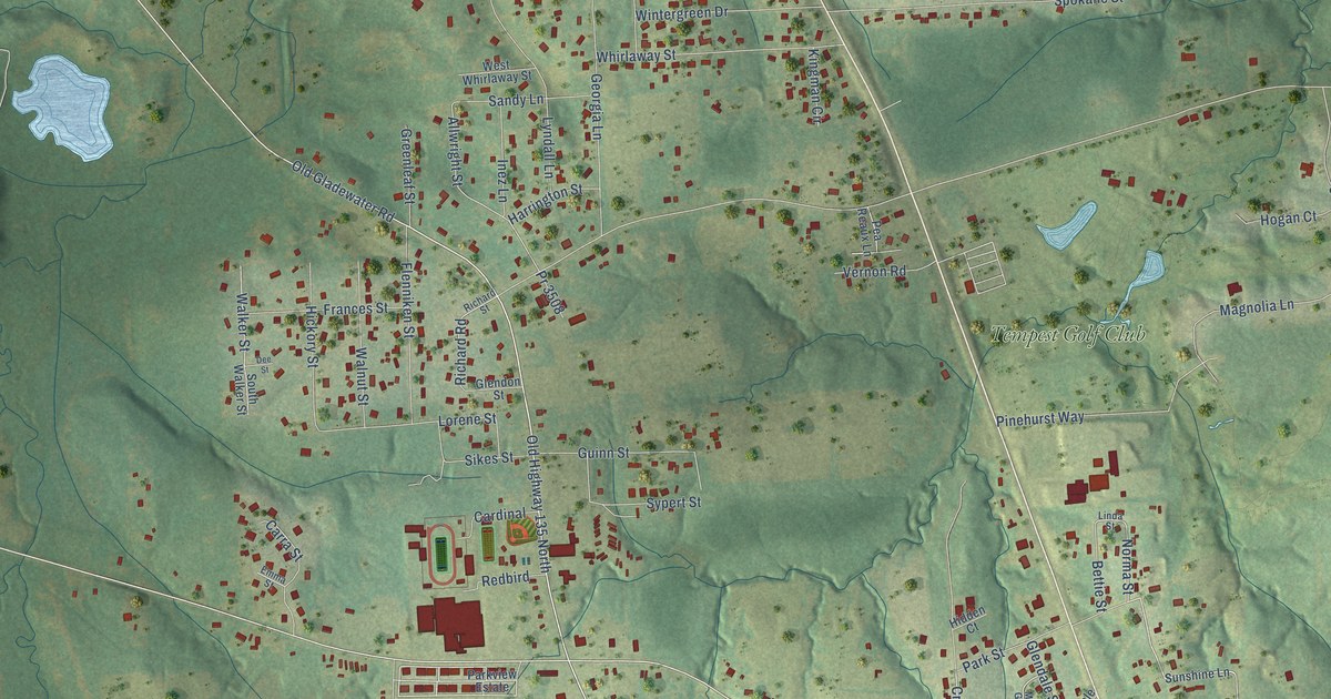 Map of Liberty City, Texas in 2026