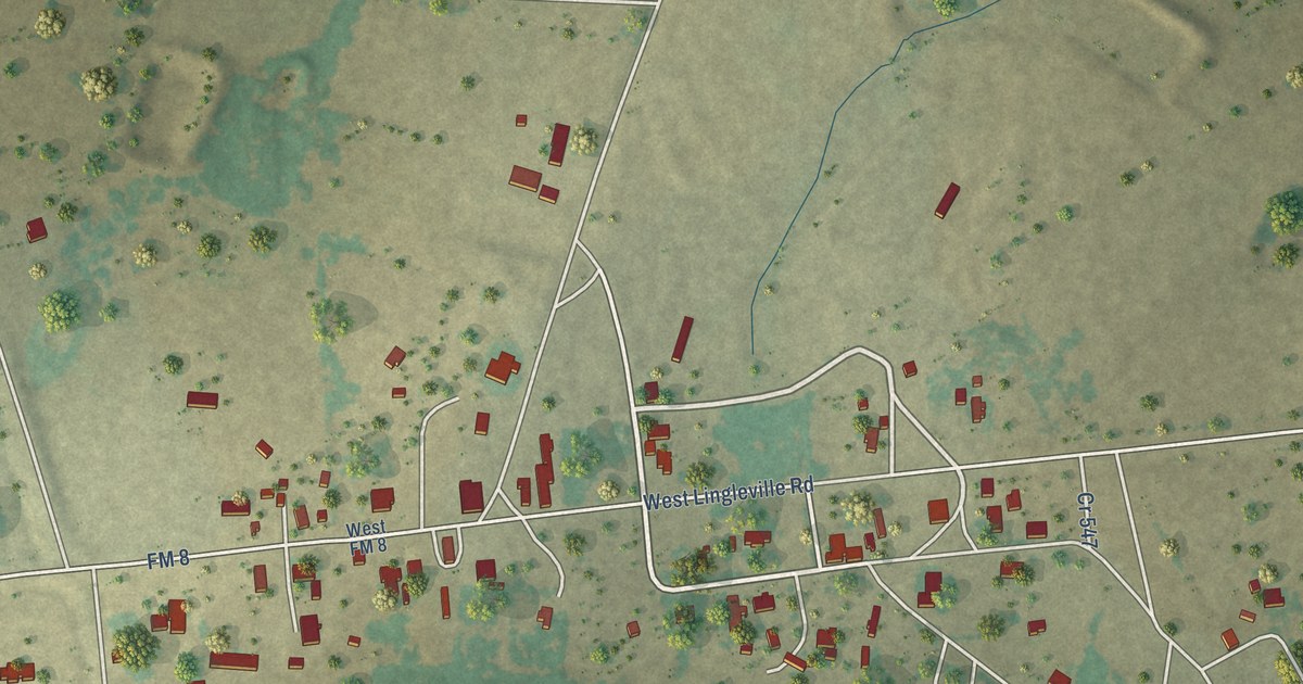 Map of Lingleville, Texas in 2026