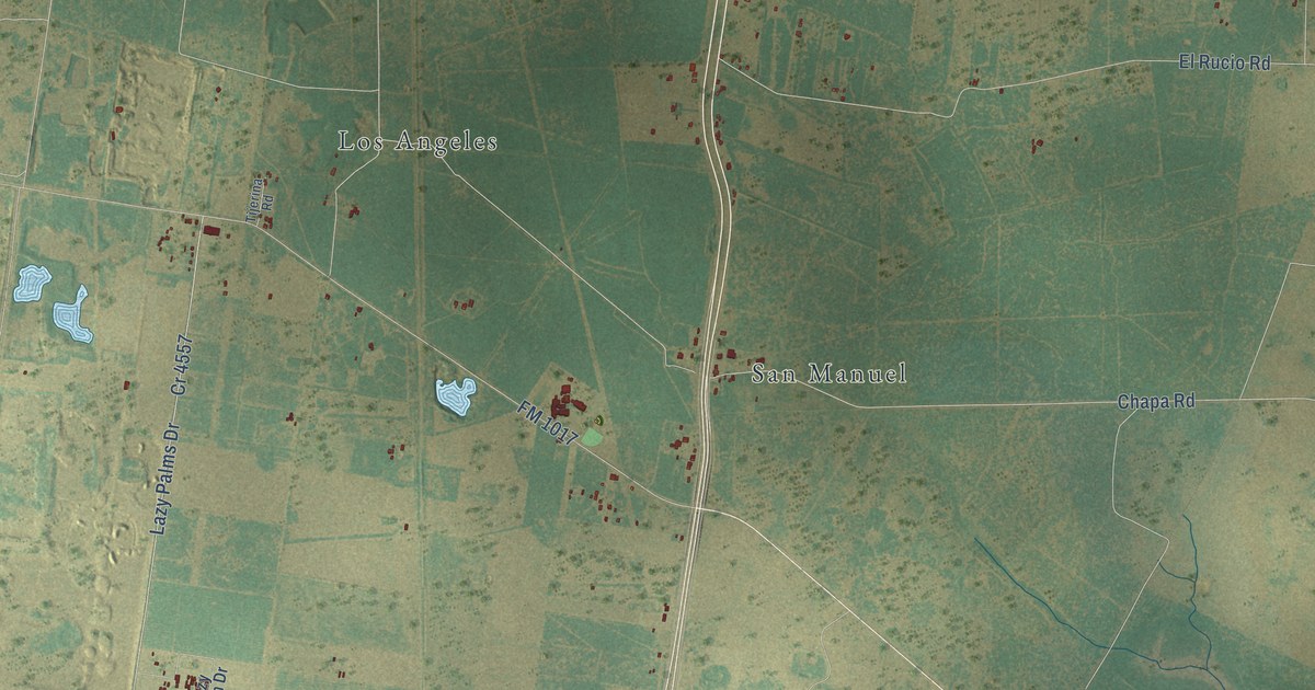 Map of Linn, Texas in 2026