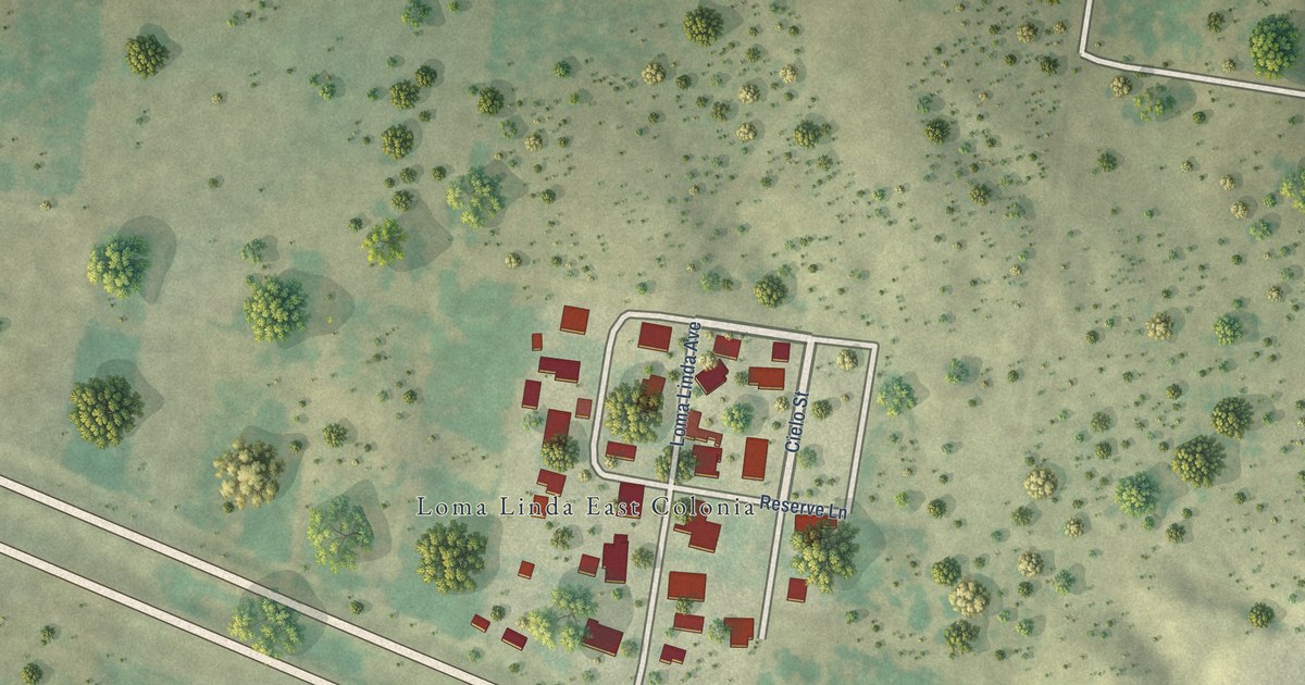 Map of Loma Linda East, Texas in 2026