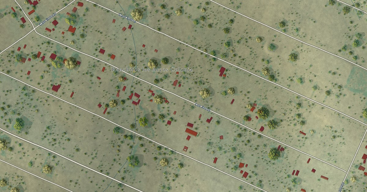 Map of Los Arcos, Texas in 2026