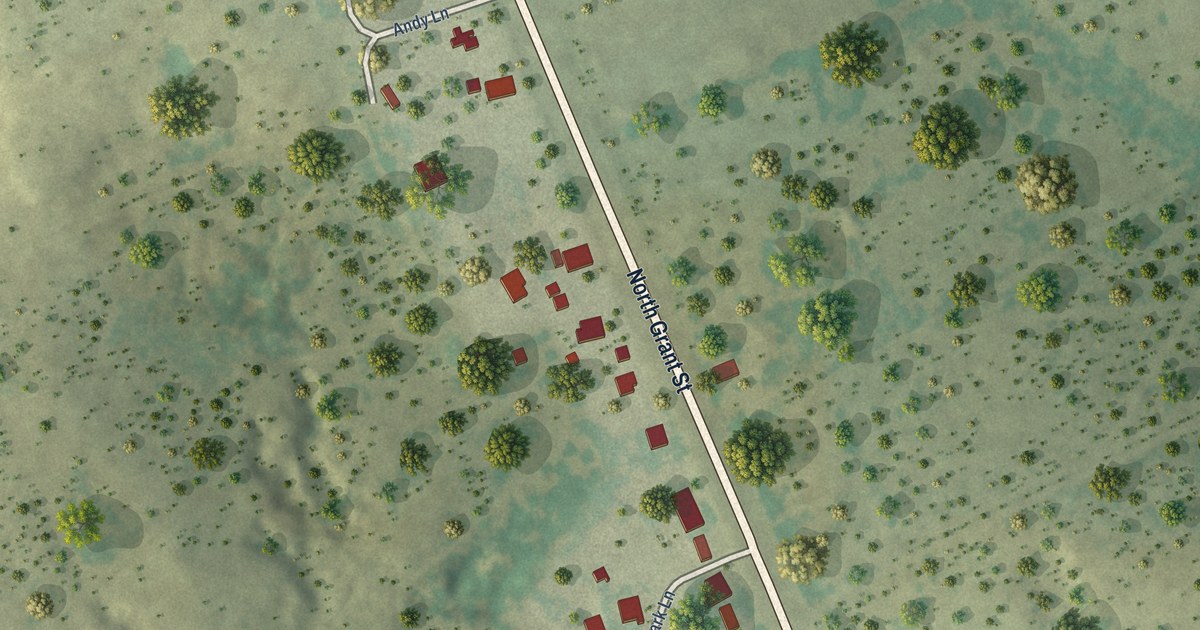 Map of Los Arrieros, Texas in 2026