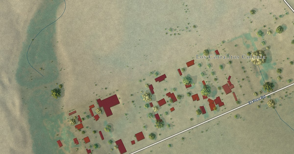 Map of Los Corralitos, Texas in 2026