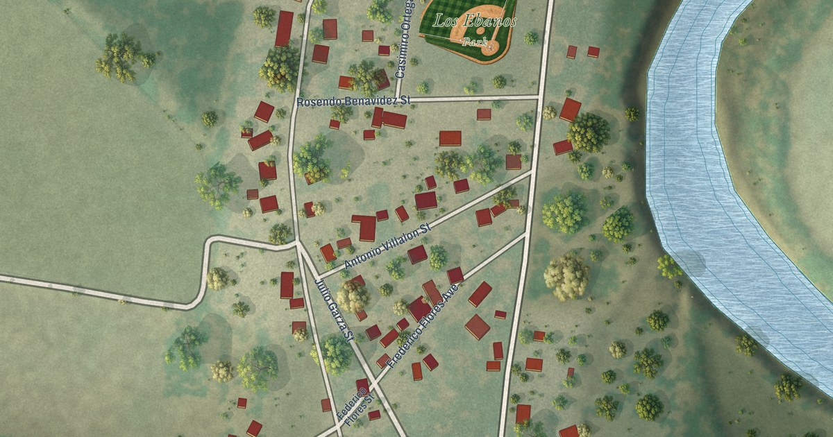 Map of Los Ebanos, Hidalgo County, Texas in 2026
