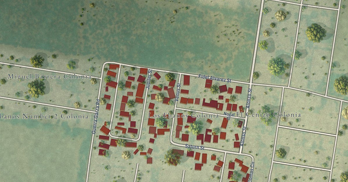 Map of Los Ebanos, Starr County, Texas in 2026