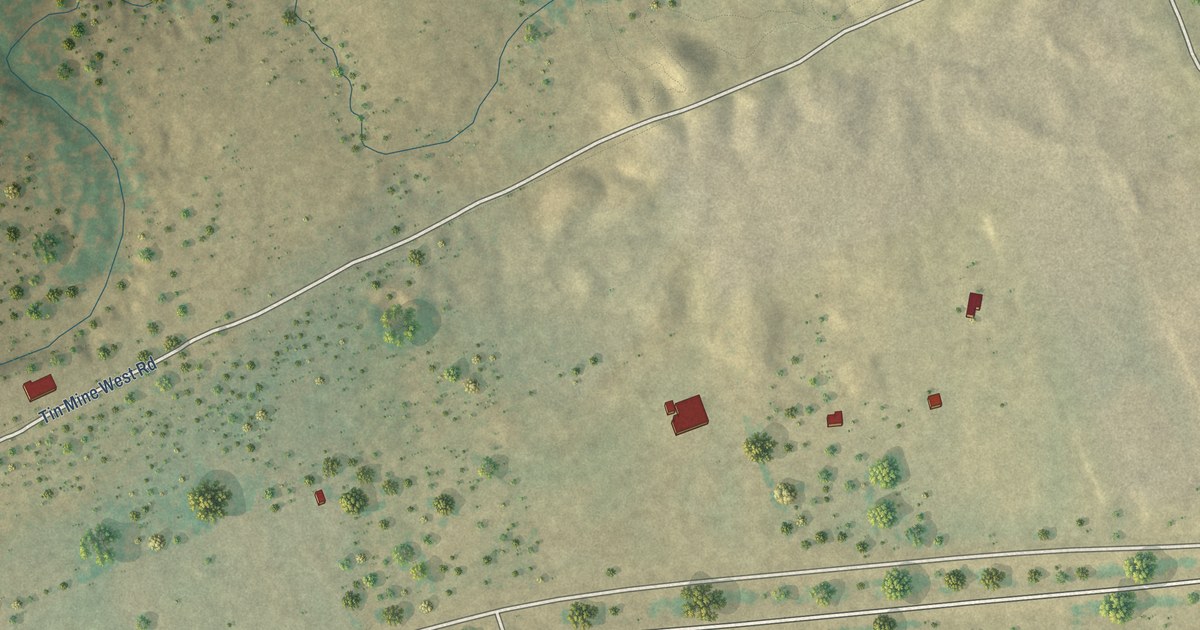 Map of Los Minerales, Texas in 2026