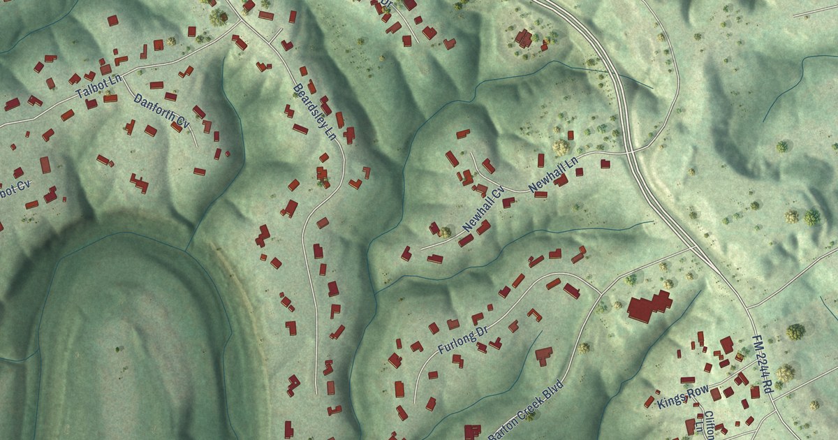 Map of Lost Creek, Texas in 2026