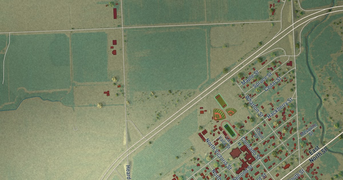 Map of Louise, Texas in 2026