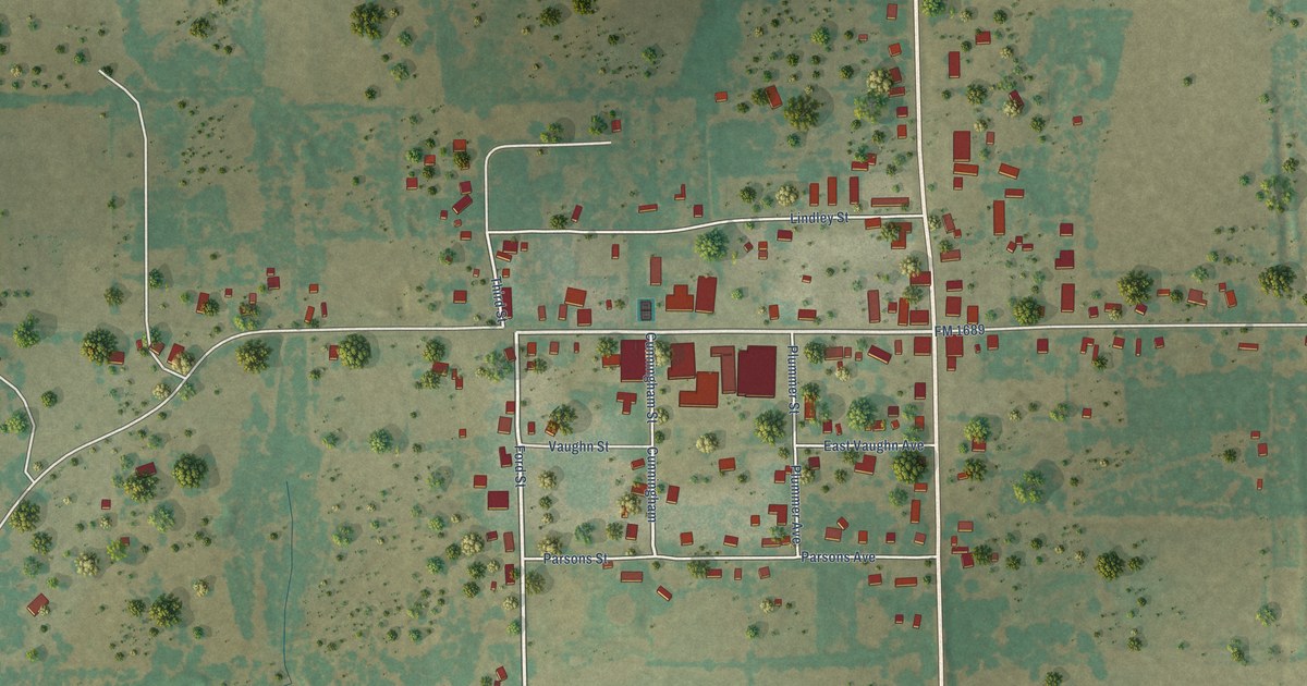 Map of May, Texas in 2026
