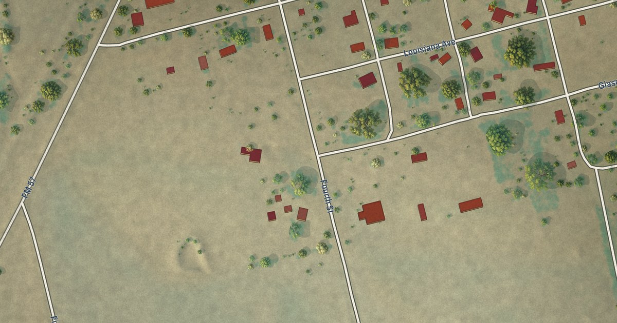 Map of McCaulley, Texas in 2026