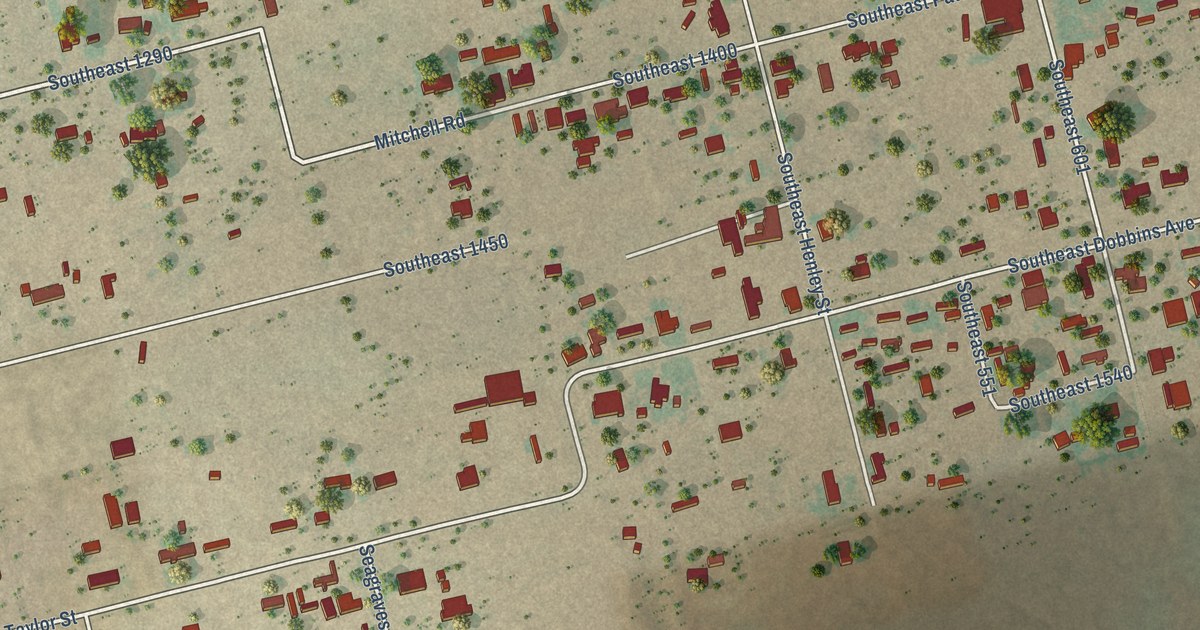 Map of McKinney Acres, Texas in 2026