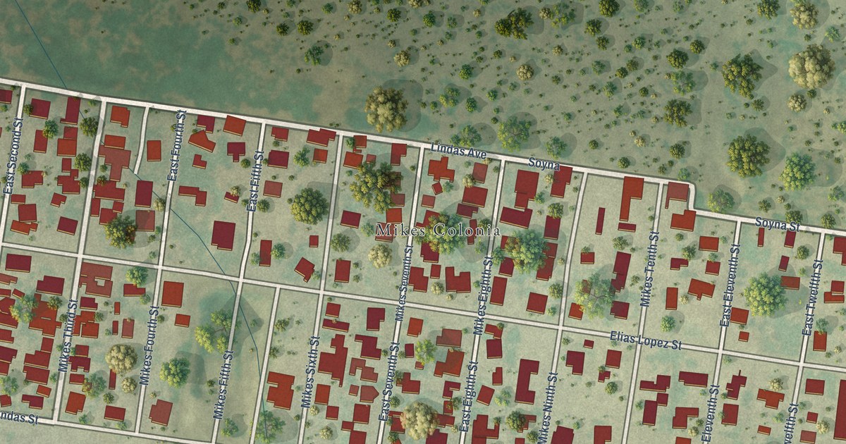 Map of Mikes, Texas in 2026