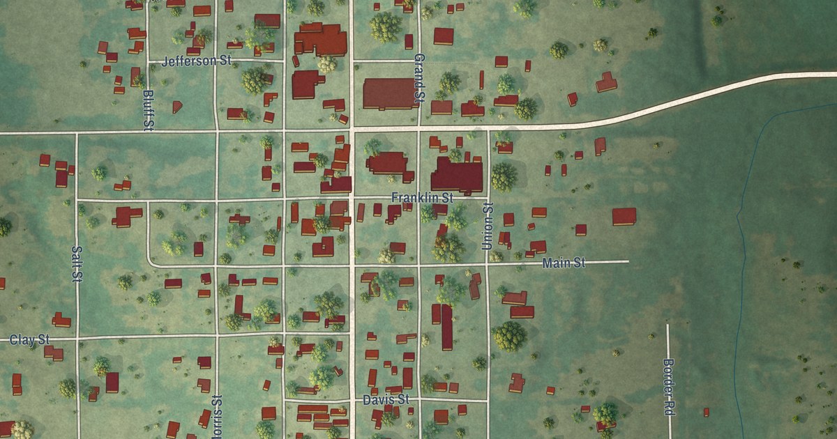 Map of Montague, Texas in 2026