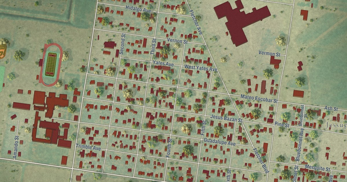 Map of Monte Alto, Texas in 2026