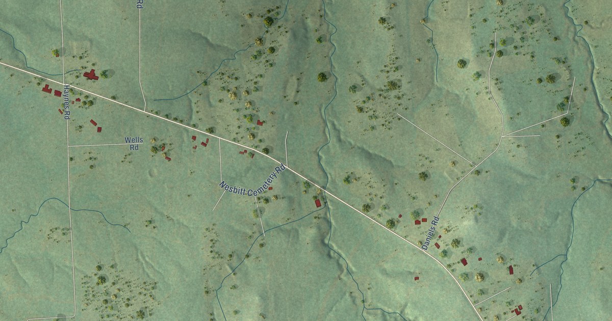 Map of Nesbitt, Texas in 2026