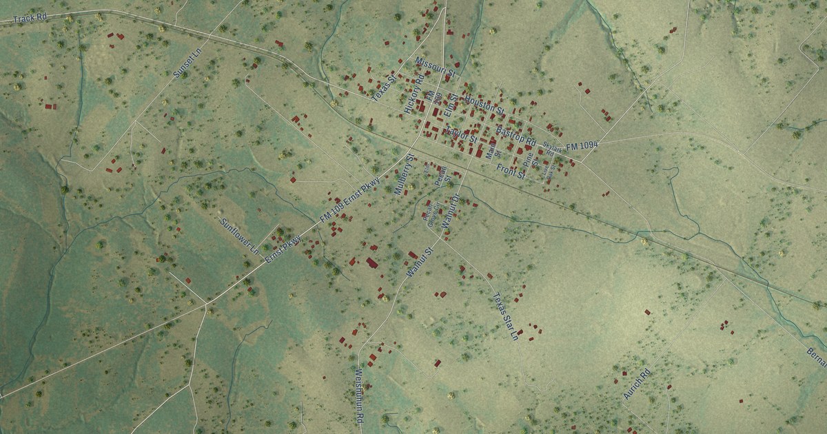 Map of New Ulm, Texas in 2026