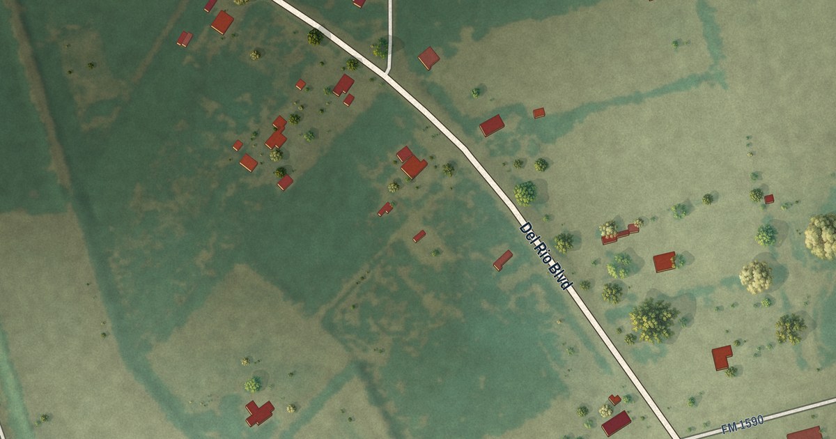 Map of Normandy, Texas in 2026