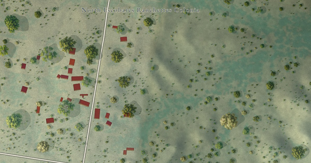 Map of North Escobares, Texas in 2026