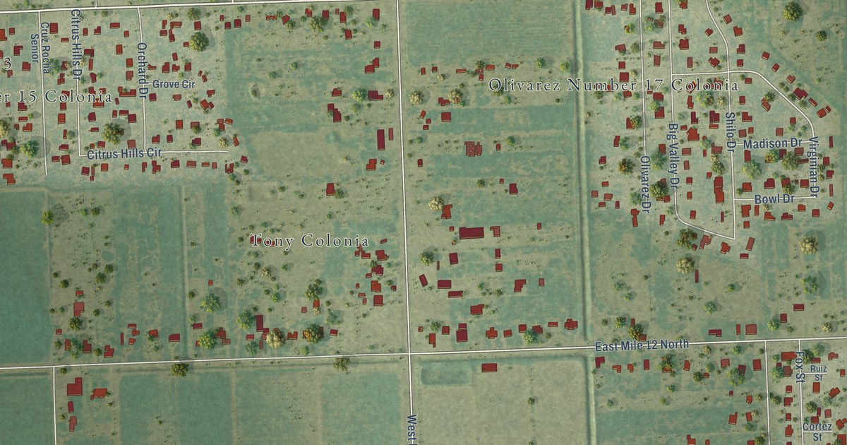 Map of Olivarez, Texas in 2026