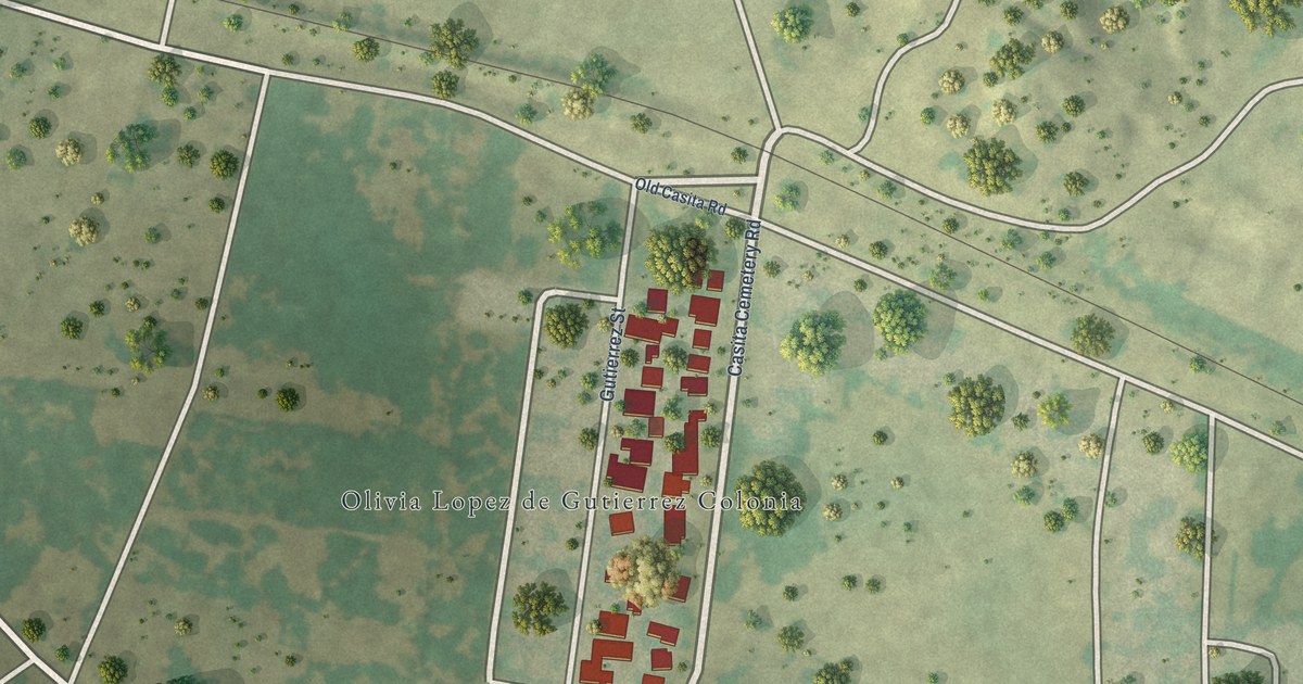 Map of Olivia Lopez de Gutierrez, Texas in 2026