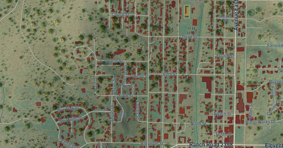 Map of Ozona, Texas in 2026